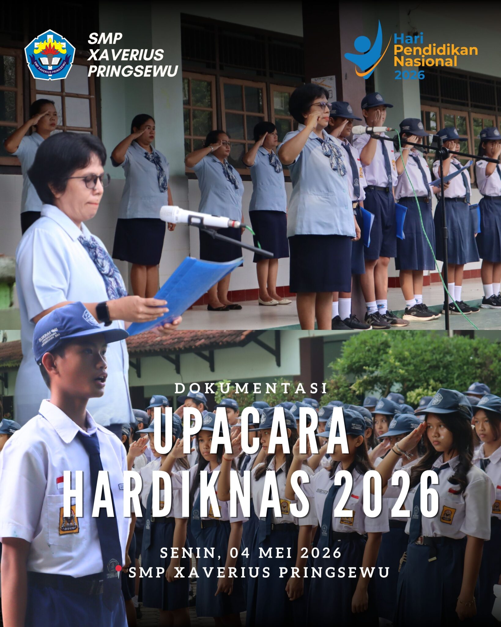 Semangat Hardiknas 2026, SMP Xaverius Pringsewu Gelar Upacara Khidmat dan Penuh Makna